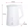 Sähköinen vedenkeitin Adler 1,7 l 1850 W valkoinen
