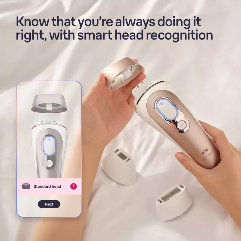 Braun Silk-Expert Pro IPL PL7253 Intense Pulsed Light (IPL) ruusukulta, valkoinen