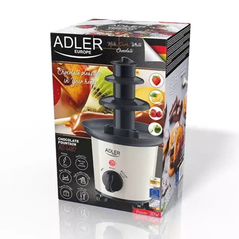 Suklaasuihkulähde Adler AD 4487 musta ruskea valkoinen 30 W