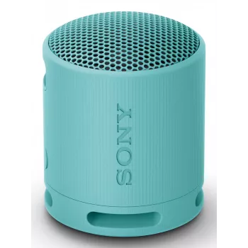 Sony SRS-XB100 - langaton kannettava Bluetooth-kaiutin, kestävä IP67 vedenpitävä ja pölytiivis, 16 tunnin akku, ympäristöystävällinen, ulkoiluun ja matkalle sininen