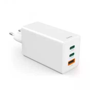 Hama 00201997 matkalaturi kannettava tietokone, älypuhelin, tabletti valkoinen AC pikalataus sisäkäyttöön