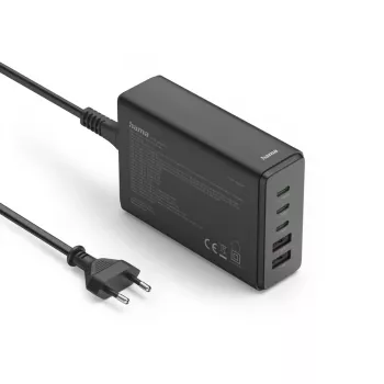 Hama 00201978 laturi mobiililaitteille kannettava tietokone, varavirtalähde, älypuhelin, tabletti musta AC pikalataus sisäkäyttöön
