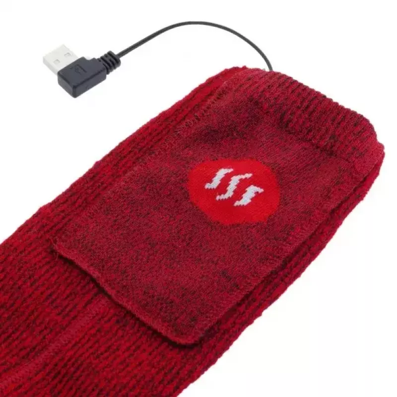 Glovii GQ3M lämmitettävät sukat kaukosäätimellä, unisex, koko M (35-40), punaiset