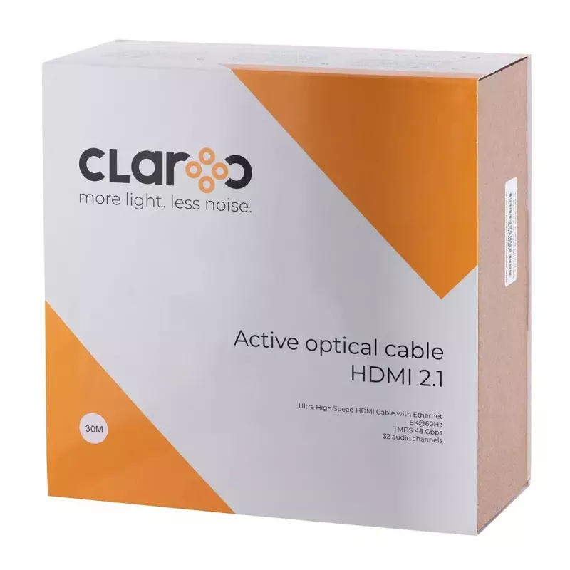 HDMI-kaapeli claroc FEN-HDMI-21-30M — 30 m, HDMI 2.1, 8K 120Hz-tuki
