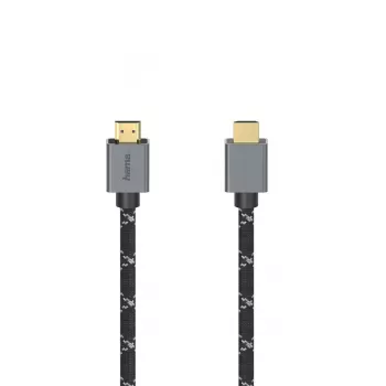 Hama 00200504 HDMI-kaapeli 2 m HDMI Type-A (Standard) musta, harmaa