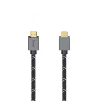 Hama 00200504 HDMI-kaapeli 2 m HDMI Type-A (Standard) musta, harmaa