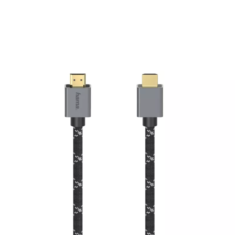 Hama 00200504 HDMI-kaapeli 2 m HDMI Type-A (Standard) musta, harmaa