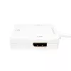 LogiLink CV0045A Mini DisplayPort – HDMI/DVI/DisplayPort -sovitin, 4K, 0,15 m, valkoinen