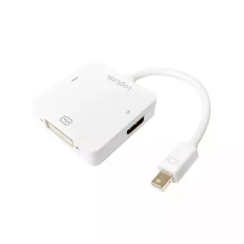 Videokaapeliadapteri LogiLink CV0045A 0,15 m valkoinen