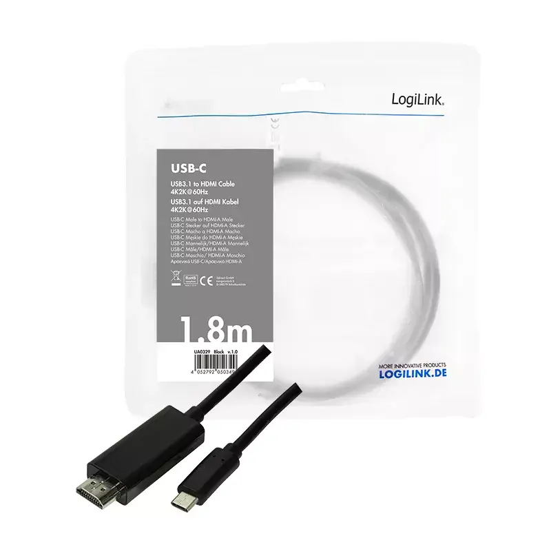USB-näytönohjainadapteri LogiLink UA0329 musta