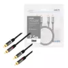 Audiokaapeli LogiLink CA1208 7,5 m 2 x Cinch musta