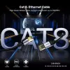 Verkkokaapeli UNITEK C18149AGY03-2M RJ-45 Cat8 2 m musta