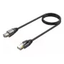 Verkkokaapeli UNITEK C18149AGY03-2M RJ-45 Cat8 2 m musta