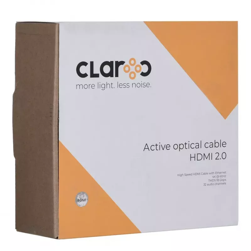 claroc FEN-HDMI-20-40M, kuitu-HDMI-kaapeli, Active Optical -kaapeli (AOC) HDMI 2.0, 4K, 40 m