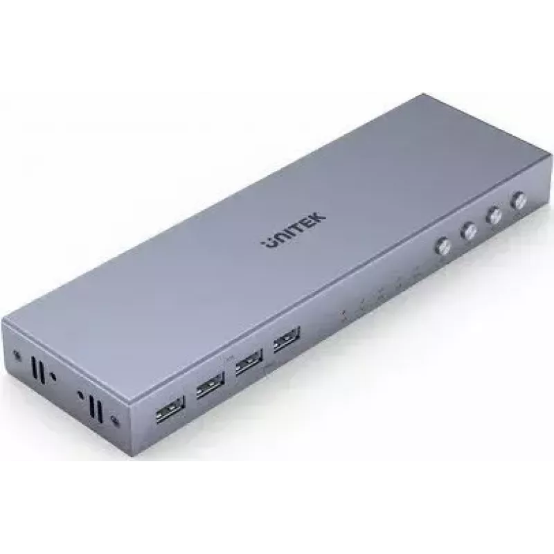 Unitek V306A 4K HDMI 2.0 KVM-kytkin, 4 tuloa, 1 lähtö, USB