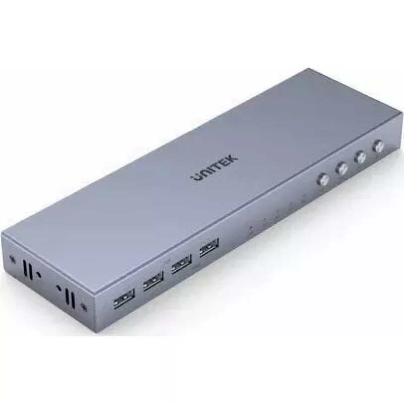 Unitek V306A 4K HDMI 2.0 KVM-kytkin, 4 tuloa, 1 lähtö, USB