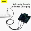 3-in-1 USB-kaapeli Baseus Tungsten Gold CAMLTWJ-01