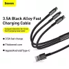 3-in-1 USB-kaapeli Baseus Tungsten Gold CAMLTWJ-01