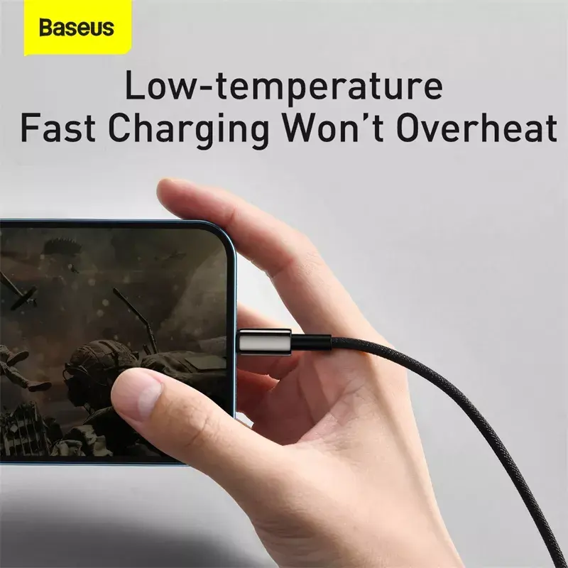 3-in-1 USB-kaapeli Baseus Tungsten Gold CAMLTWJ-01