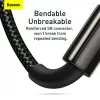 3-in-1 USB-kaapeli Baseus Tungsten Gold CAMLTWJ-01