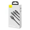 3-in-1 USB-kaapeli Baseus Tungsten Gold CAMLTWJ-01