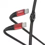 Hama Extreme USB-kaapeli USB 2.0 1,5 m USB-C musta, punainen