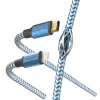 Hama Reflective -kaapeli 1,5 m sininen Lightning - USB-C 3 A