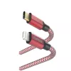 Hama Reflective -kaapeli 1,5 m punainen Lightning - USB-C 3 A