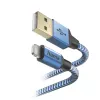 Kaapeli Hama Reflective 1,5 m sininen Lightning - USB A 2,4 A