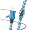 Kaapeli Hama Reflective 1,5 m sininen Lightning - USB A 2,4 A