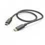 Hama latauskaapeli, USB-C - USB-C, 1 m, musta