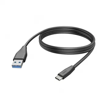 Hama 00201597 USB-kaapeli USB 2.0 3 m USB C USB A musta