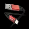 Hama Extreme USB-kaapeli USB 2.0 1,5 m USB A USB C musta, punainen