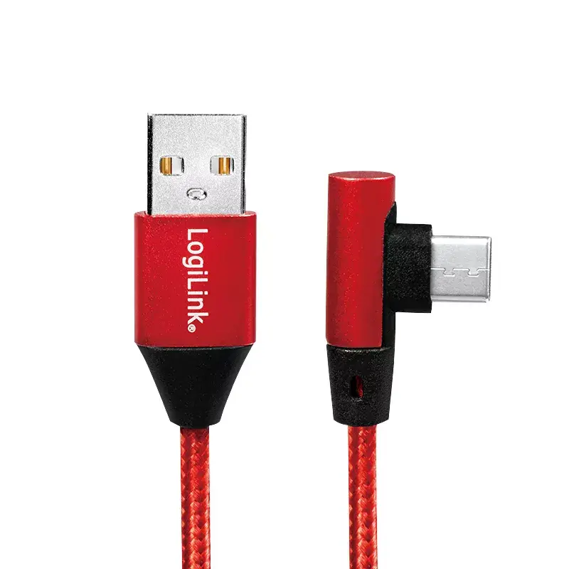 USB-kaapeli LogiLink CU0146 USB 2.0 1 m USB A USB C punainen