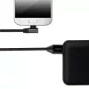 LogiLink CU0142 USB 2.0 -kaapeli, USB-A – Micro-USB B (kulmaliitin 90°), punottu, 1 m, musta