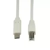 LogiLink CU0160 USB 2.0 -kaapeli USB-C – USB-B, 1 m, harmaa
