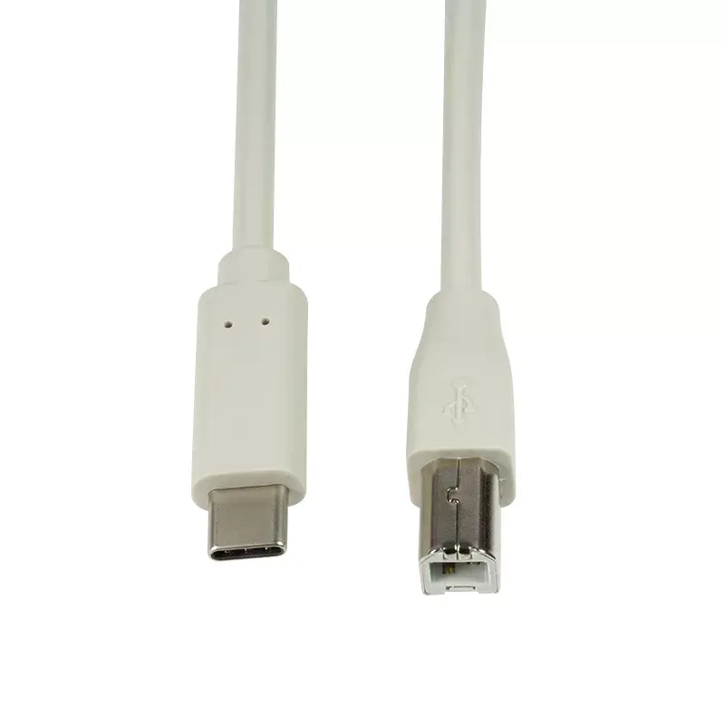 LogiLink CU0160 USB 2.0 -kaapeli USB-C – USB-B, 1 m, harmaa
