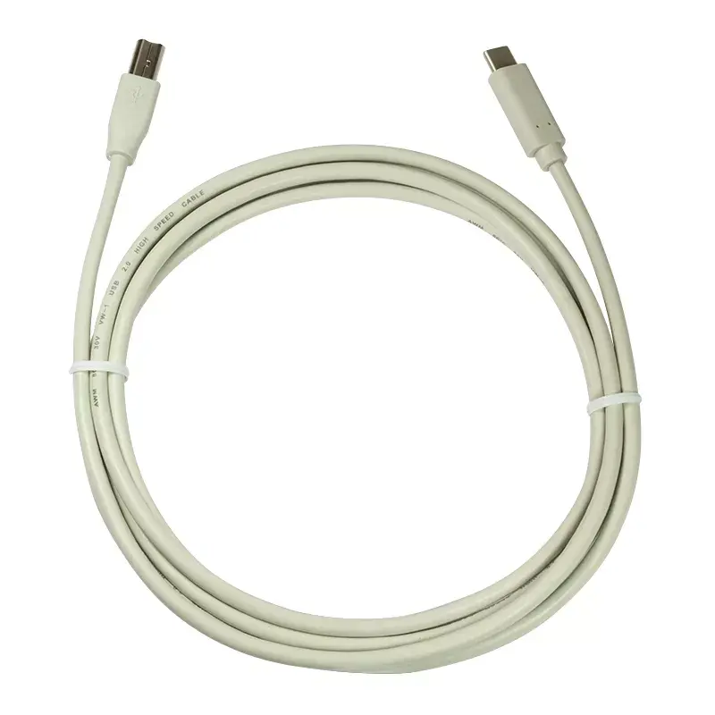 LogiLink CU0160 USB 2.0 -kaapeli USB-C – USB-B, 1 m, harmaa
