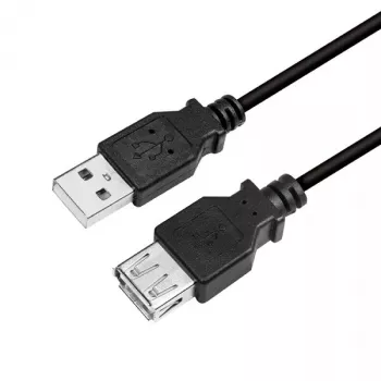 USB-kaapeli LogiLink CU0012B 5m USB 2.0 A - A musta