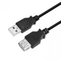 USB-kaapeli LogiLink CU0012B 5m USB 2.0 A - A musta