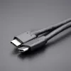 Qoltec 52352 USB-C – USB-C -kaapeli, USB 3.1, 5 Gbit/s, 2,5 m, musta