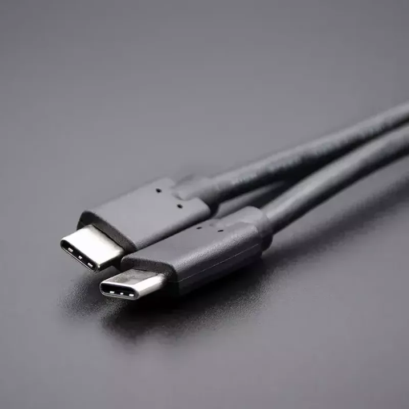 Qoltec 52352 USB-C – USB-C -kaapeli, USB 3.1, 5 Gbit/s, 2,5 m, musta