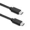 Qoltec 52352 USB-C – USB-C -kaapeli, USB 3.1, 5 Gbit/s, 2,5 m, musta