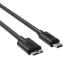 Unitek Y-C475BK USB-C – Micro-USB B -kaapeli, USB 3.0, 1 m, musta