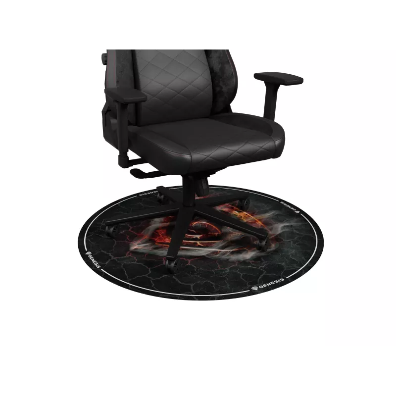 Tuolimatto GENESIS Tellur 400 Round Lava monivärinen kangas kumi