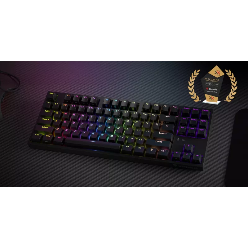GENESIS Thor 404 TKL näppäimistö Gaming USB QWERTY US International musta