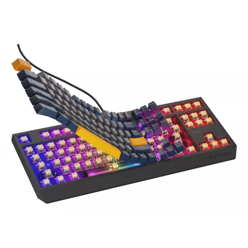 GENESIS Thor 230 TKL näppäimistö Gaming USB QWERTY englanti sininen