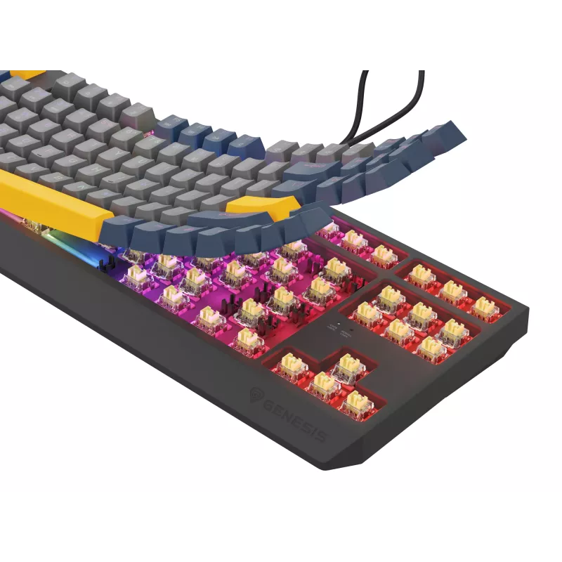GENESIS Thor 230 TKL näppäimistö Gaming USB QWERTY englanti sininen