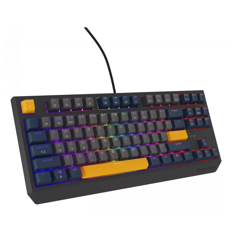 GENESIS Thor 230 TKL näppäimistö Gaming USB QWERTY englanti sininen