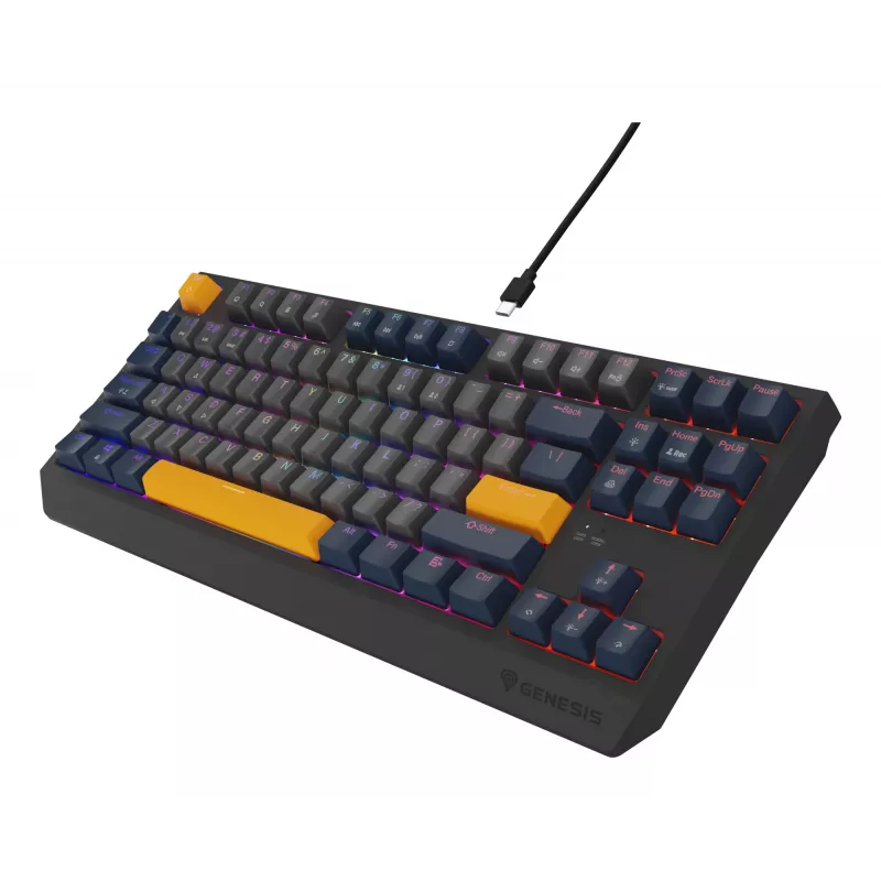GENESIS Thor 230 TKL näppäimistö Gaming USB QWERTY englanti sininen